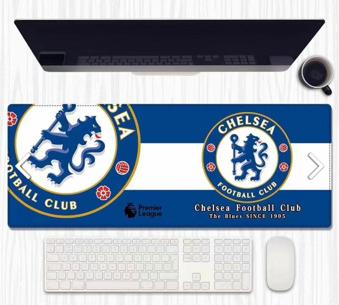 Chelsea Football Club - Bring the pride of Stamford Bridge to your desk! Elevate your game with our Chelsea Football Club mouse pad.