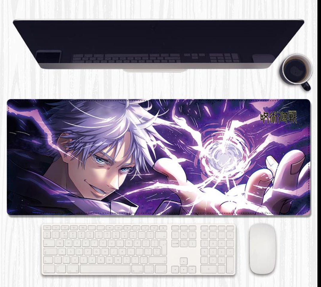 Jujutsu Kaisen - “Channel the limitless power of Gojo Satoru with this electrifying Jujutsu Kaisen desk mat – a perfect blend of style and energy for your workspace!”