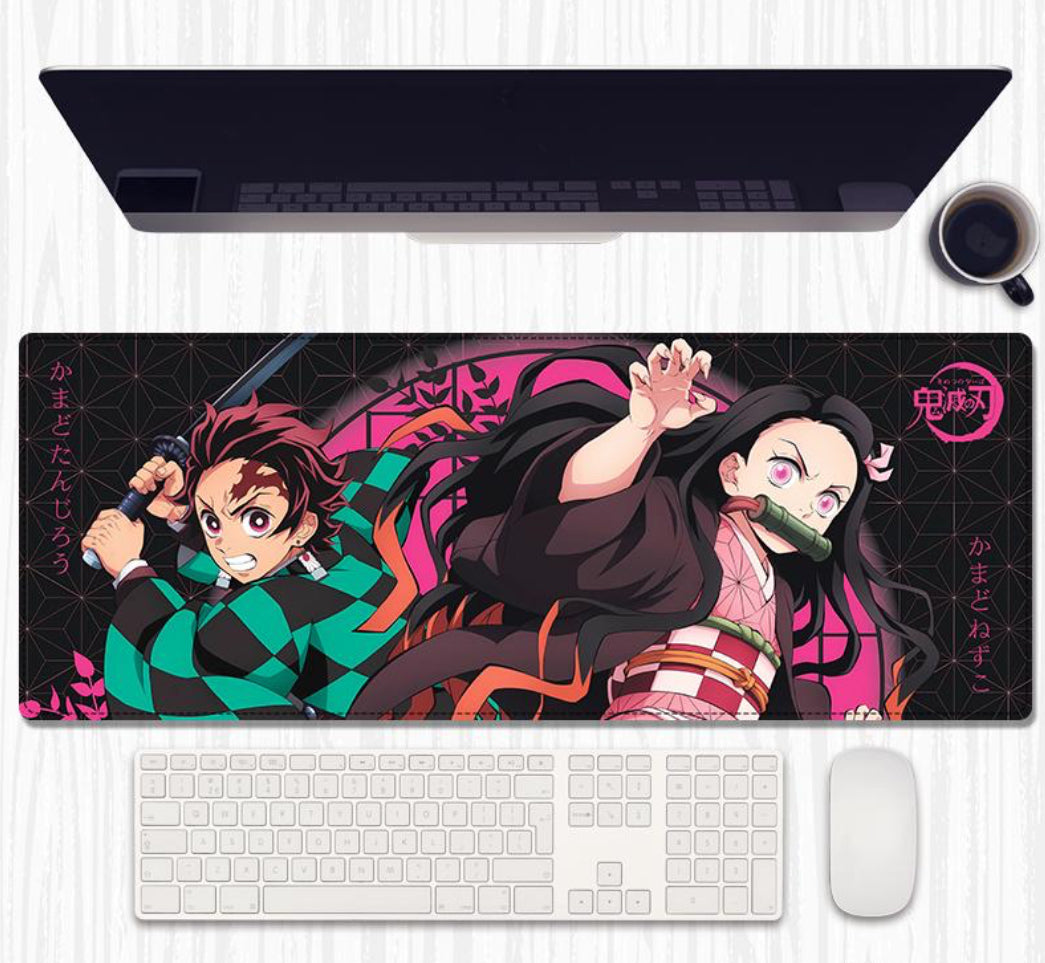 Demon Slayer - “Unleash the power of the Demon Slayer Corps with this stunning desk mat – where courage and elegance meet your workspace!”